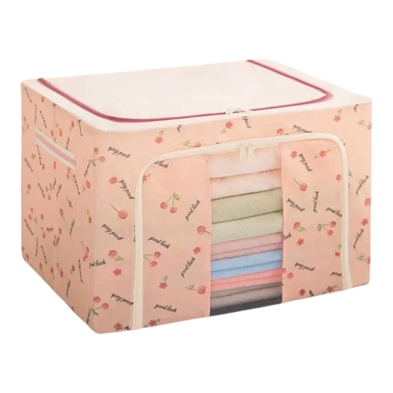 GENERICO - Organizador de ropa de cama y ropa - Rosa