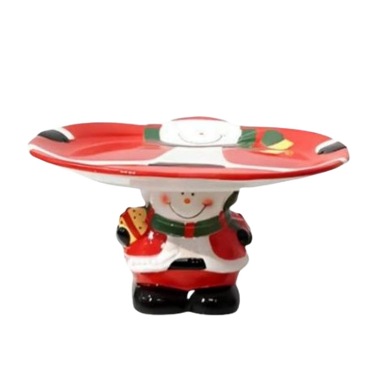 GENERICO - Porta Paneton Navideño con Diseño Muñeco de Nieve