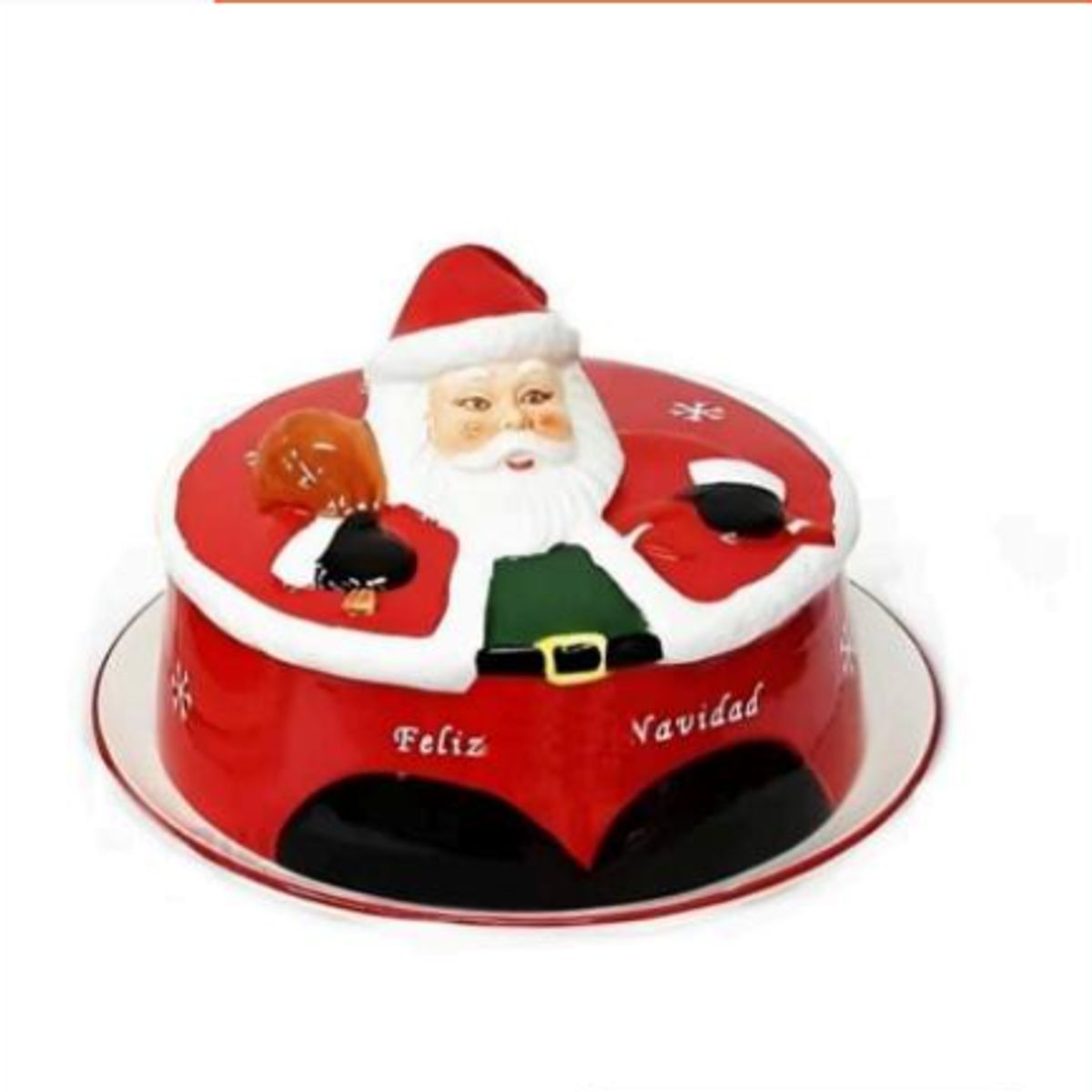 GENERICO - Quesera Navideño con diseño de Papa Noel