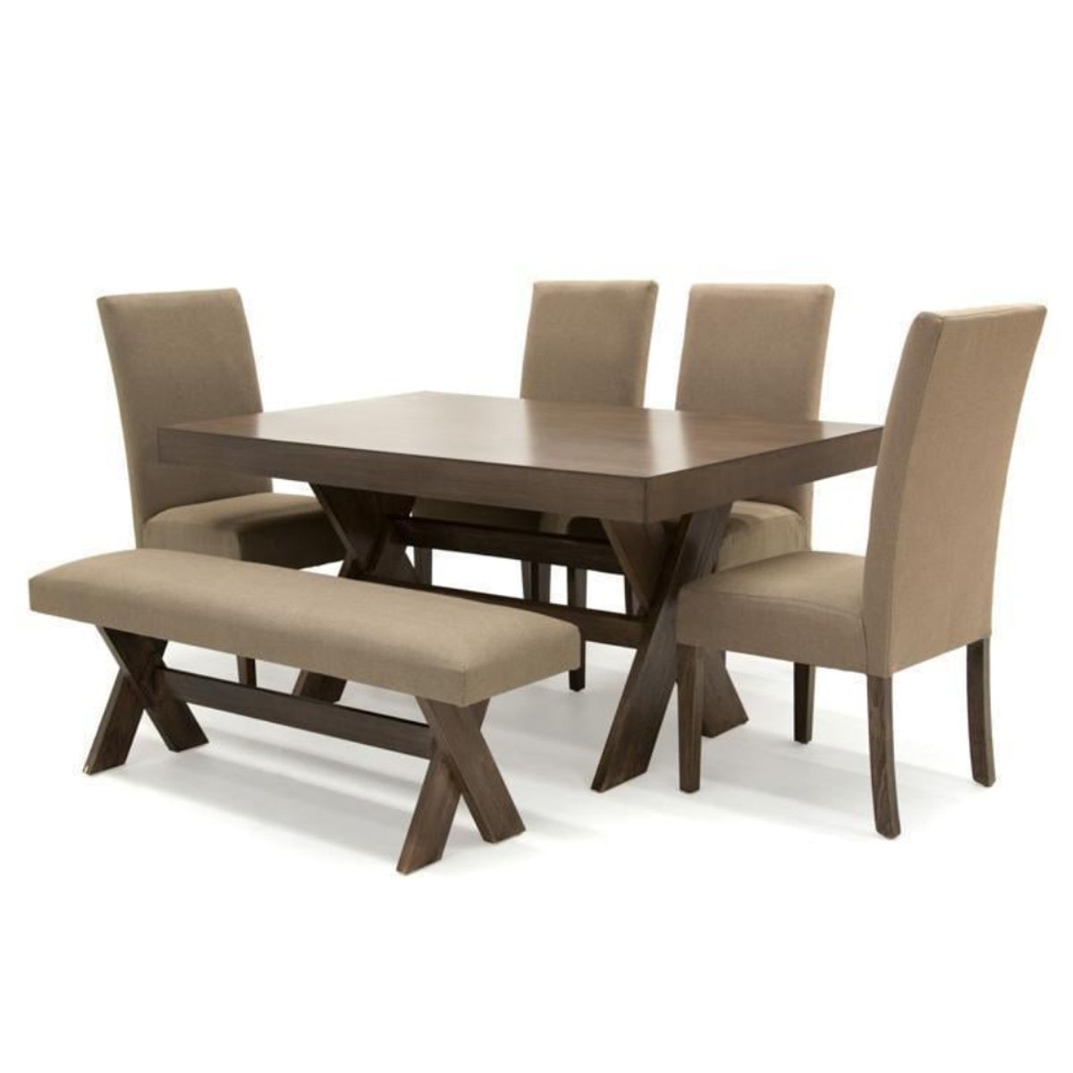 MODELARQ - COMEDOR 4 SILLAS BANQUETA MANCHESTER