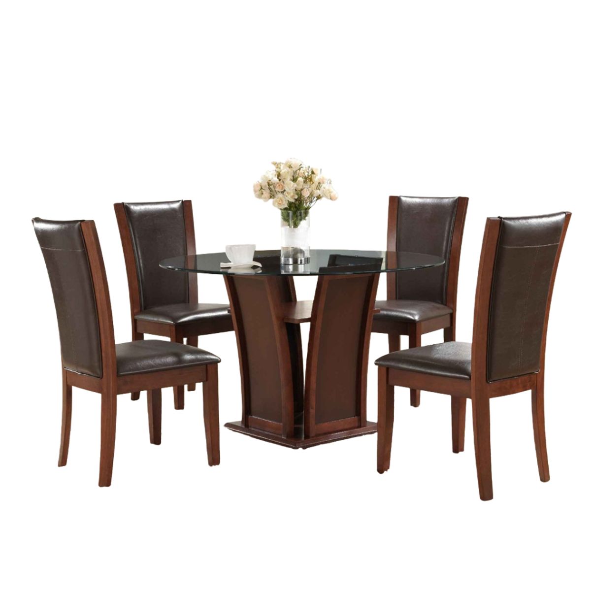 MODELARQ - COMEDOR 4 SILLAS CLAU Negro