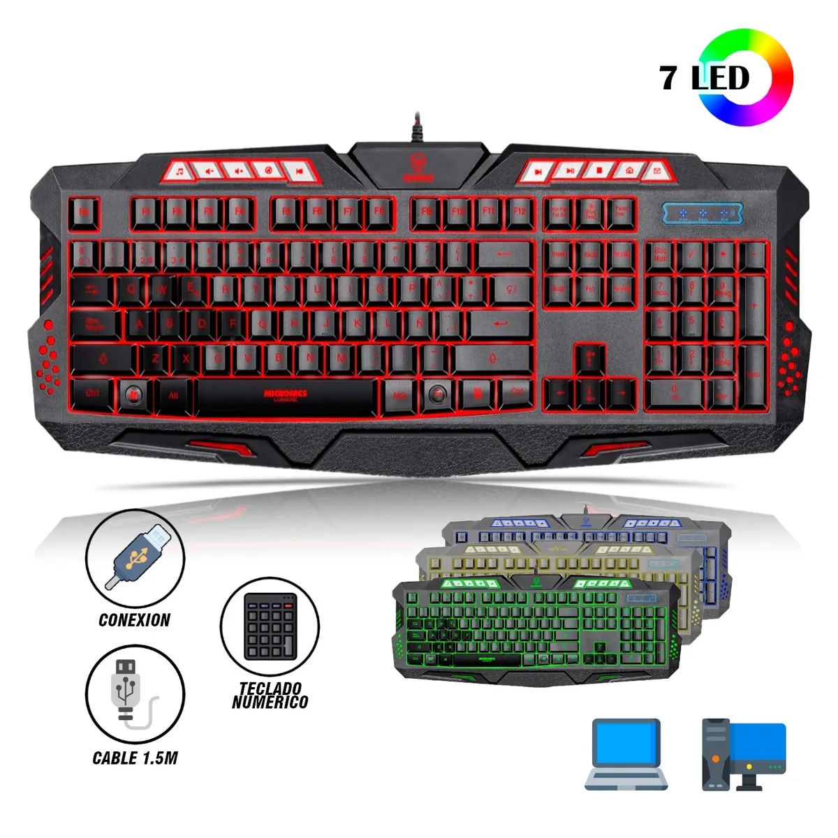 MICRONICS - TECLADO MICRONICS LUMIERE - MIC K701