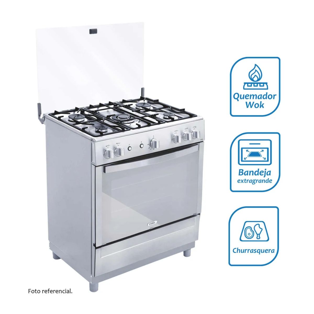 COLDEX - Cocina a Gas Coldex CX721 Inox Xplus