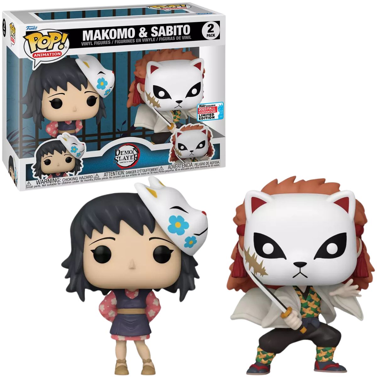 FUNKO - Funko pop Demon Slayer Makomo y Sabito - Convención 2 Pack