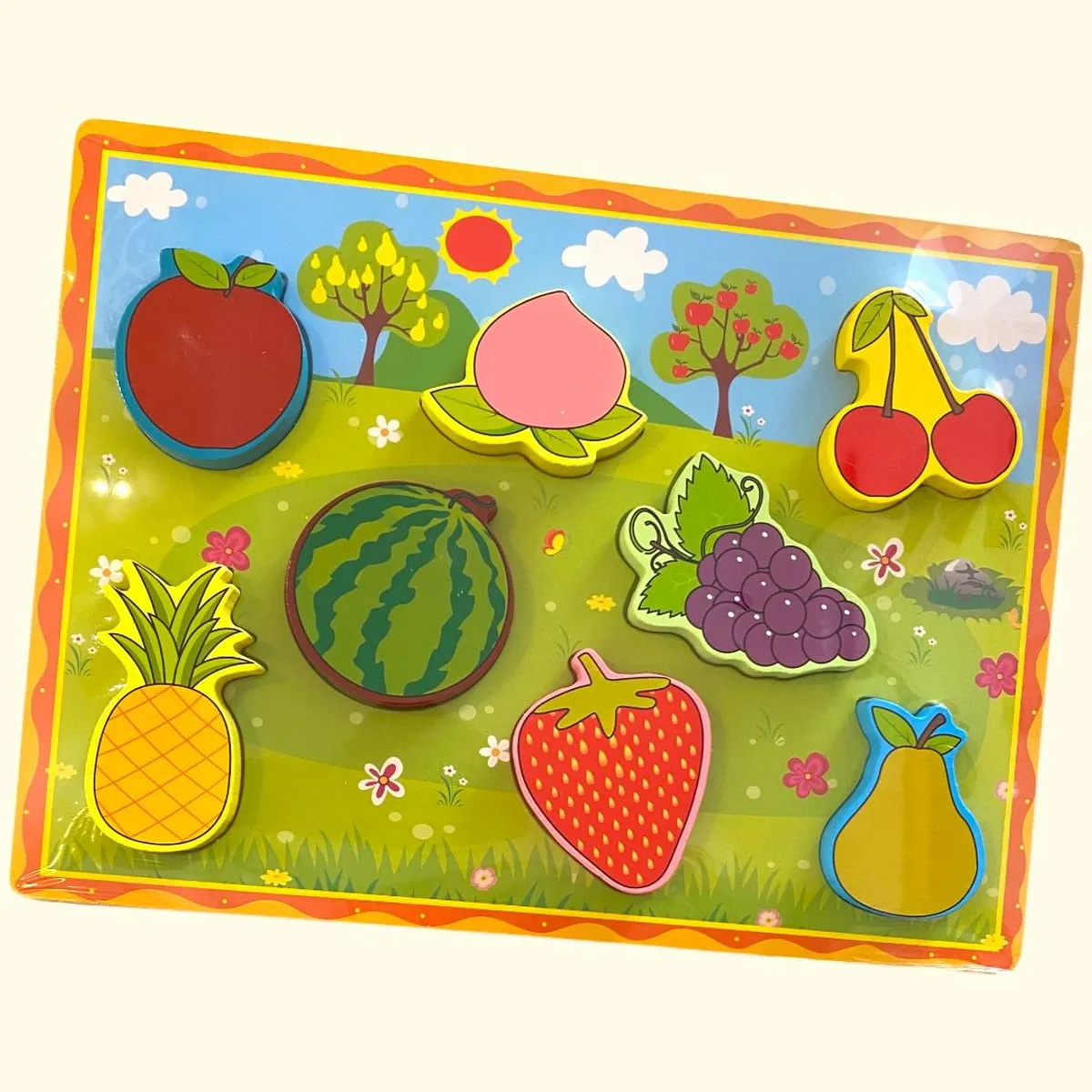 GENERICO - Rompecabezas de Madera de Frutas