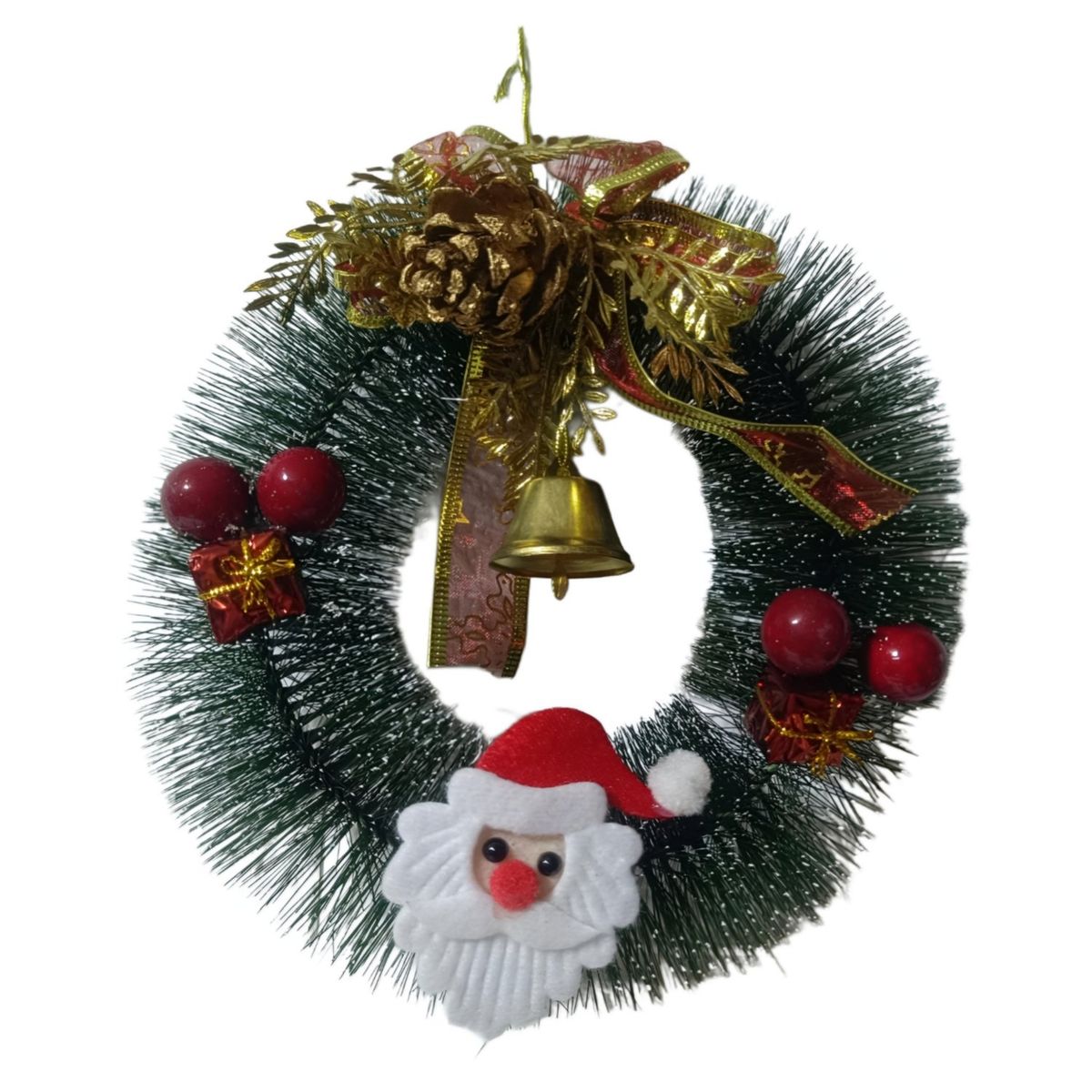 GENERICO - Corona navideña pack 2 und decoración navidad 20 cm