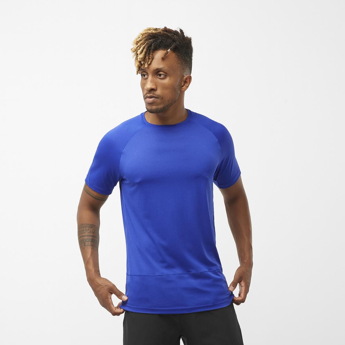 SALOMON - Polo Cross Run SS TEE M Hombre - Salomon