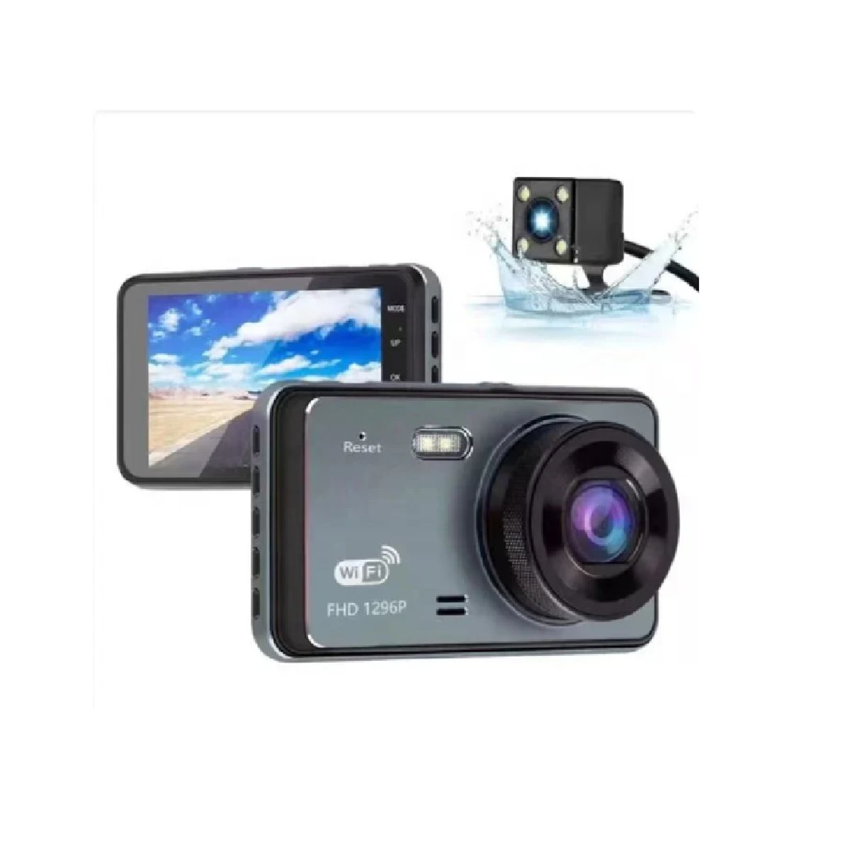 OTTOWARE - Cámara Vehicular Frontal y Trasera FHD