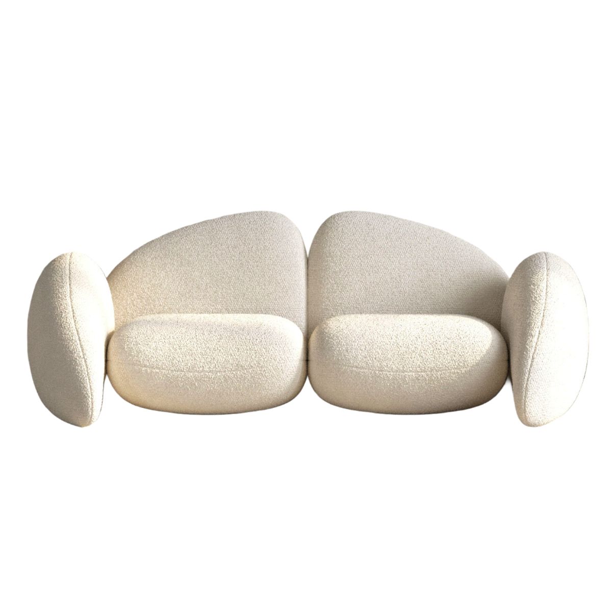 SHEGOSE - SG SOFA 2 CUERPOS BAKEZO BLANCO