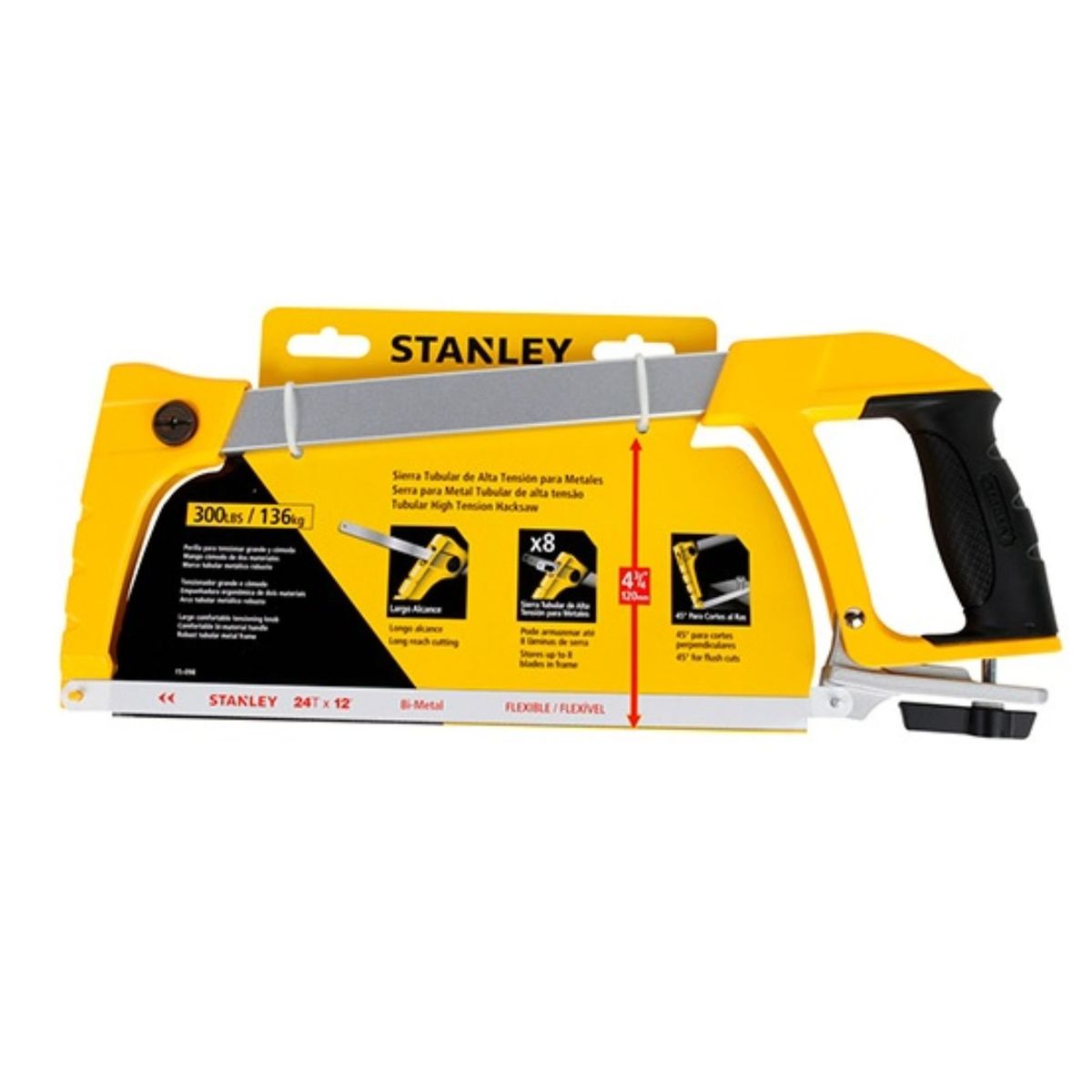 STANLEY - Arco de Sierra Profesional Alta Tensión 12 " Stanley