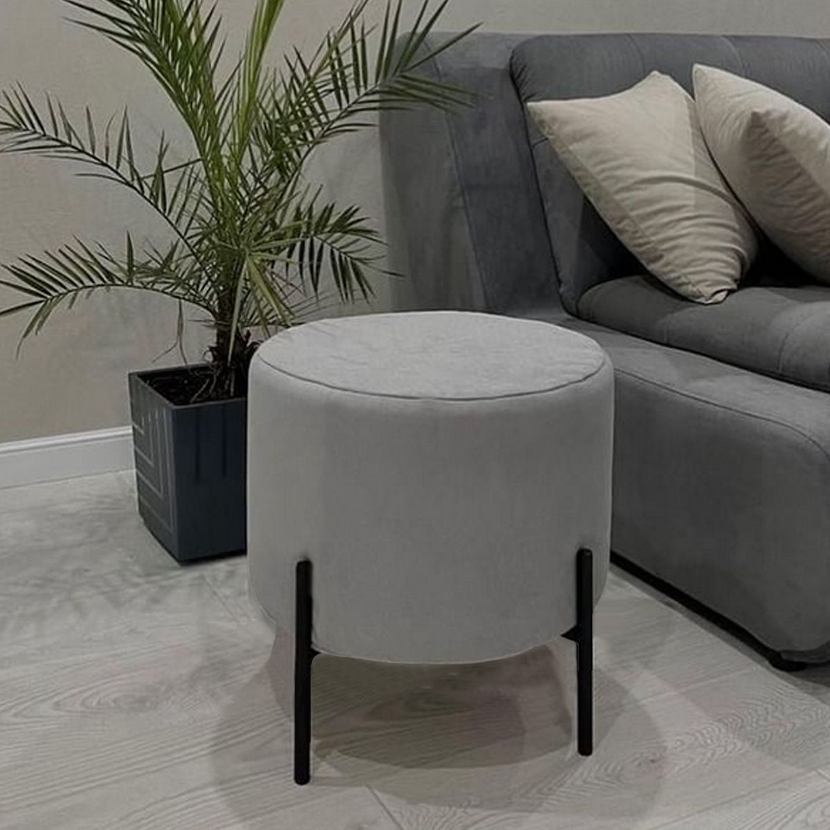 GENERICO - PUFF CANDY CLASSIC GRIS REDONDO