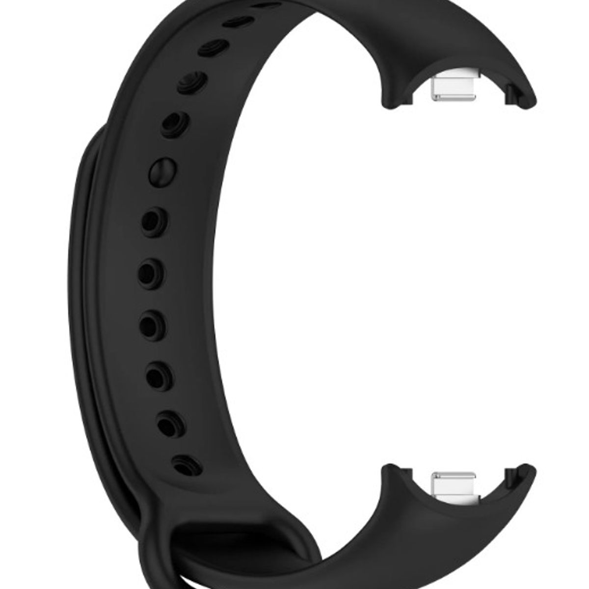 GENERICO - CORREA SILICON PARA  XIAOMI BAND 8 NEGRO