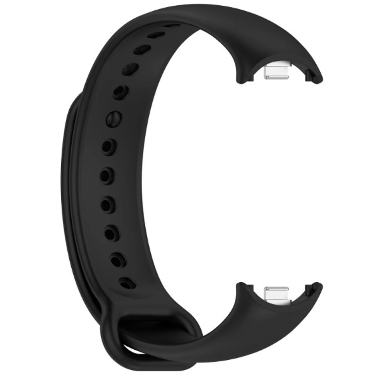 GENERICO - CORREA SILICON PARA  XIAOMI BAND 8 NEGRO