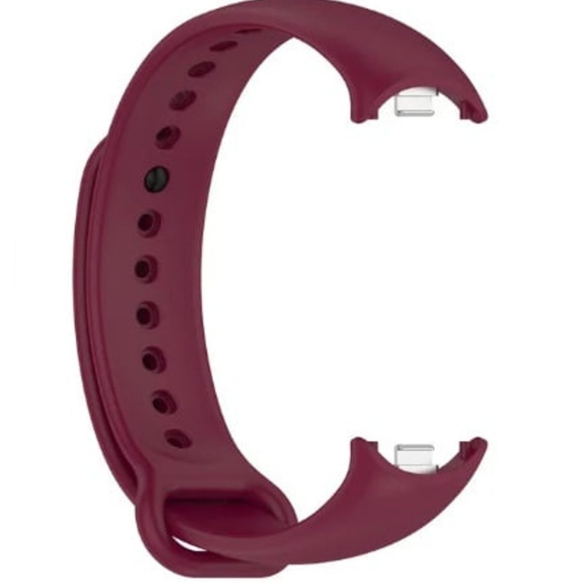GENERICO - CORREA SILICON PARA XIAOMI BAND 8 VINOTINTO