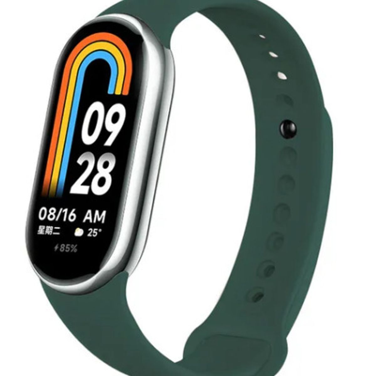 GENERICO - CORREA SILICON PARA  XIAOMI BAND 8 VERDE