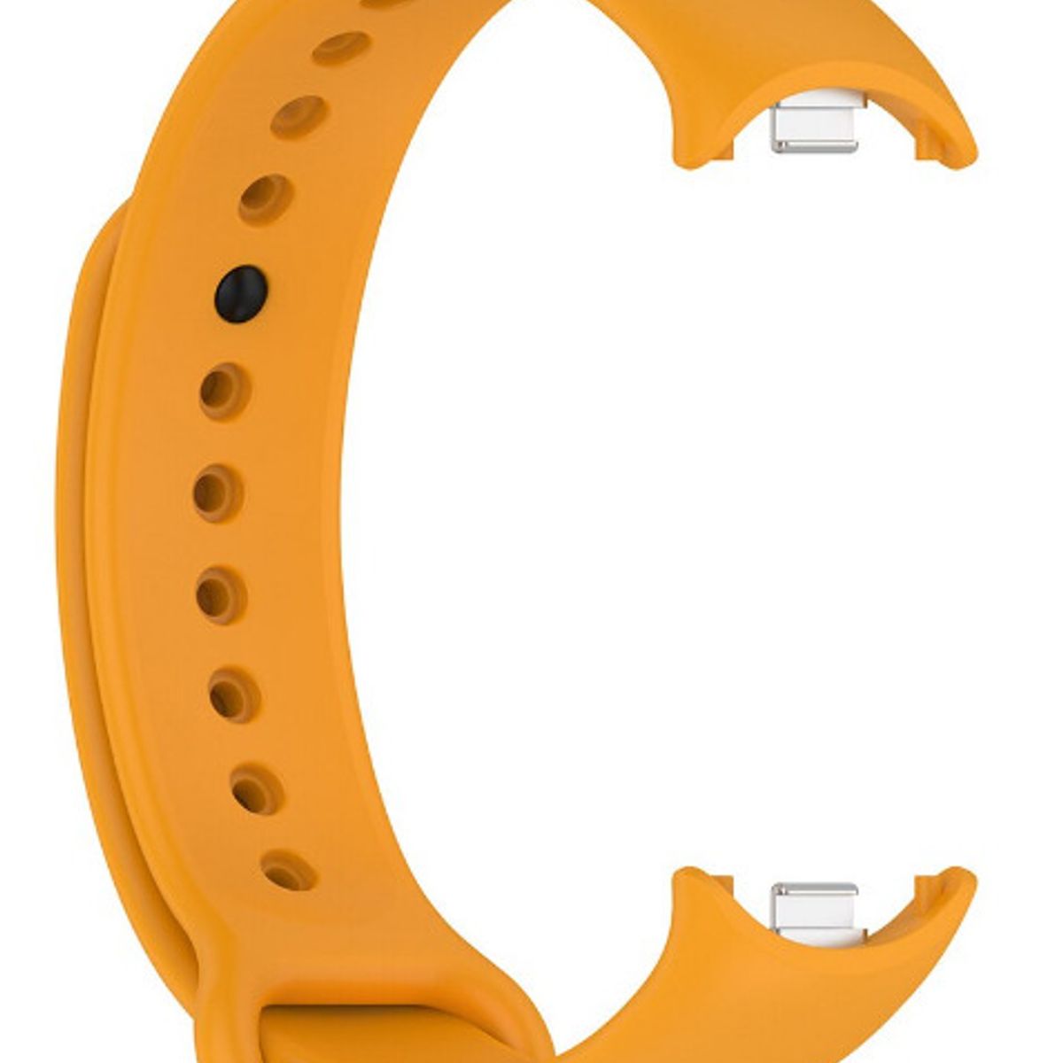 GENERICO - CORREA SILICON PARA XIAOMI BAND 8 AMARILLO OSCURO