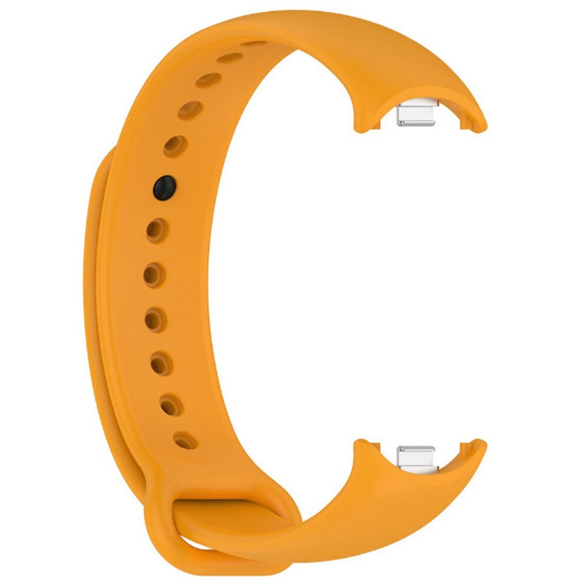 GENERICO - CORREA SILICON PARA XIAOMI BAND 8 AMARILLO OSCURO