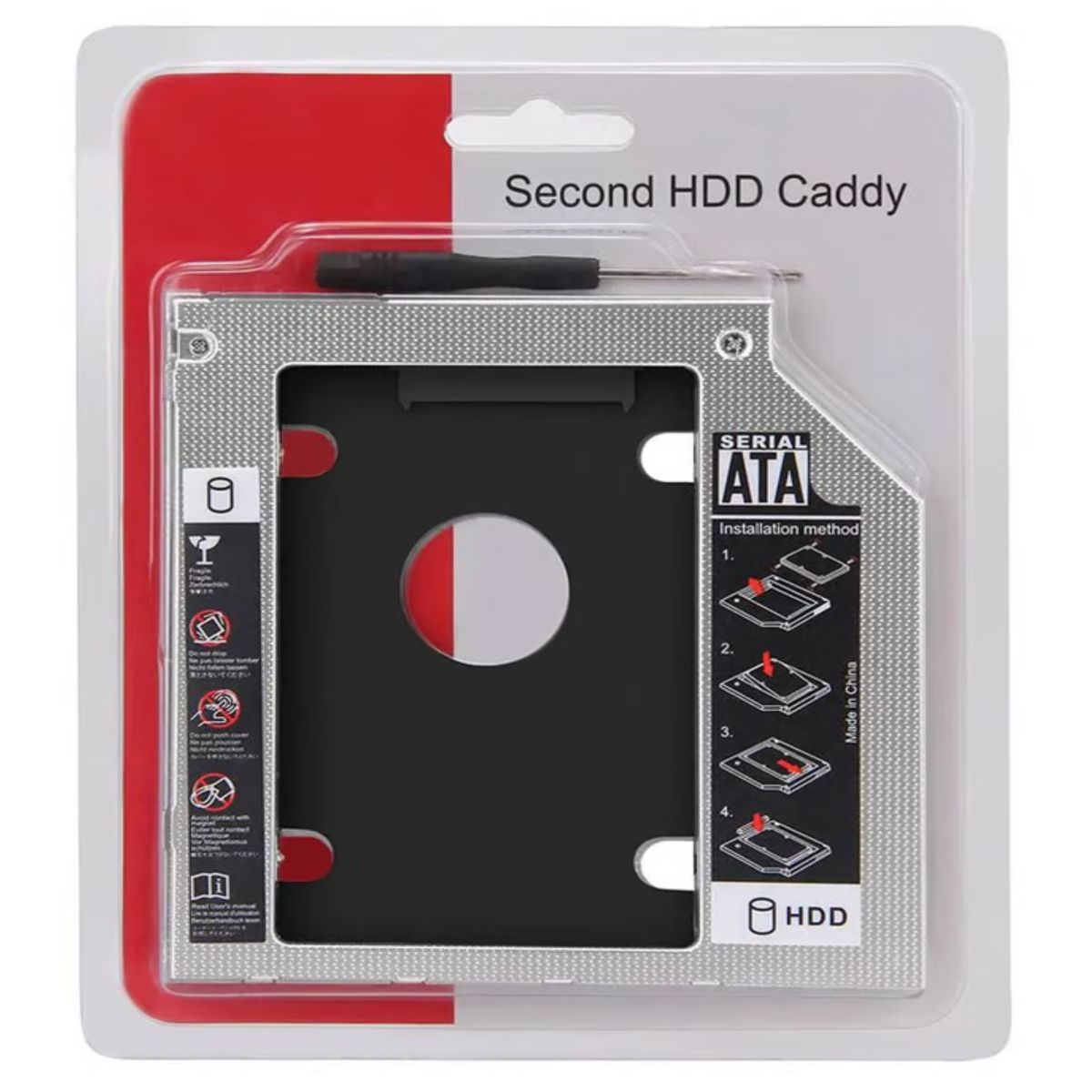GENERICO - CADDY PARA DISCO DURO SSD  9.5MM PARA LAPTOP
