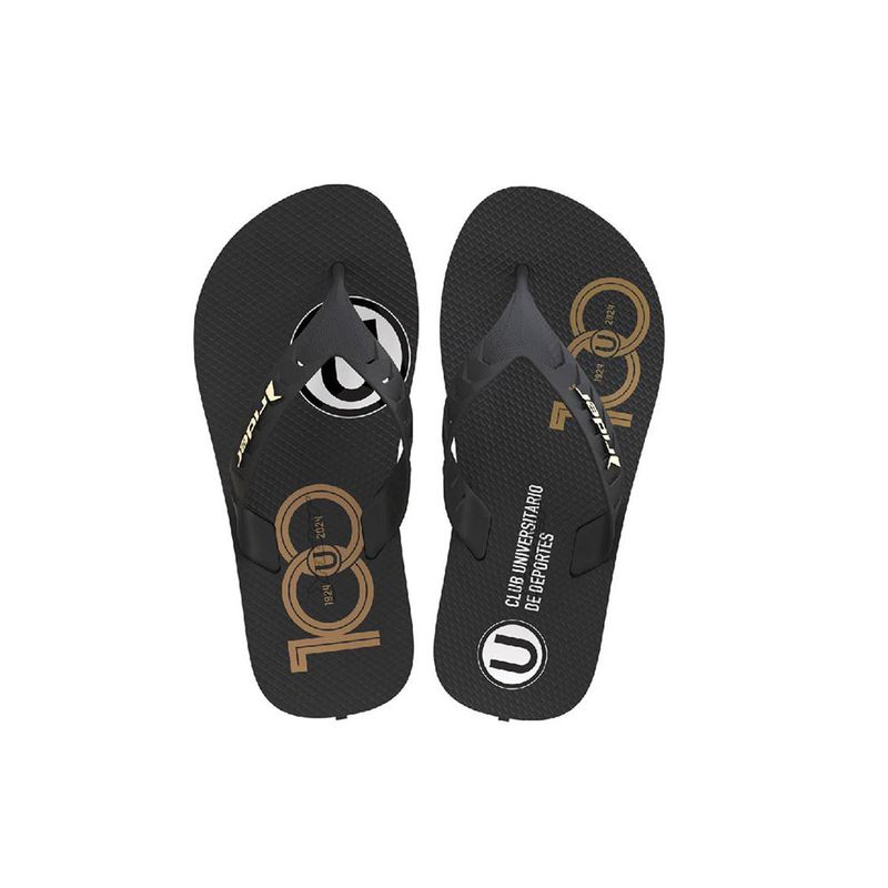 RIDER - Sandalia Rider Hombre 100 Años Centenario Universitario Negro