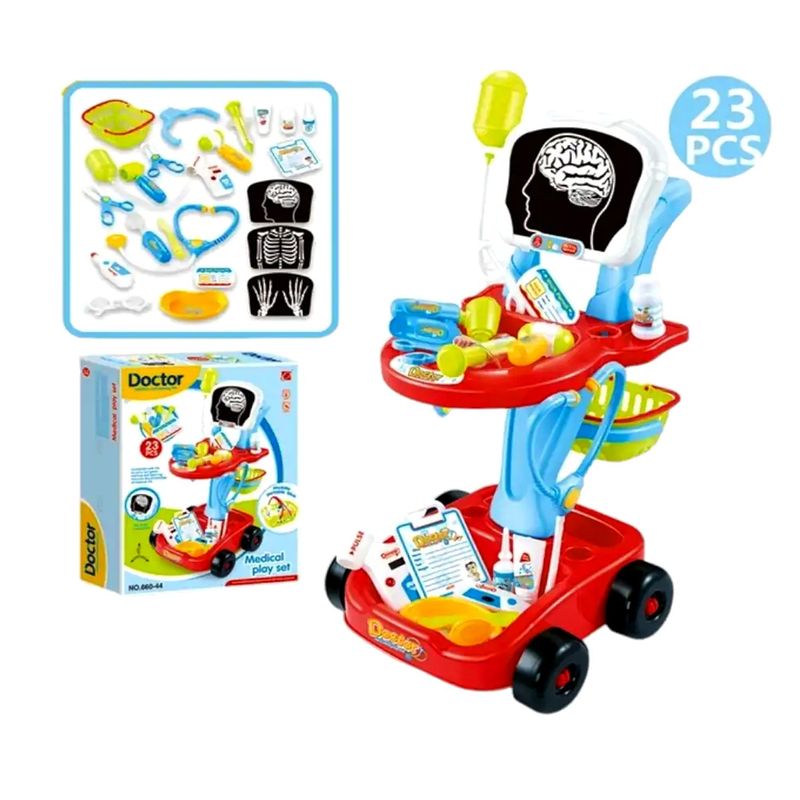 GENERICO - Set de Doctor con Ruedas 23 Piezas 660-44