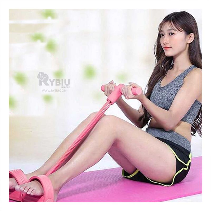 GENERICO - Liga para Ejercicio de Abdomen Tono Rosado Y+Papel de Regalo