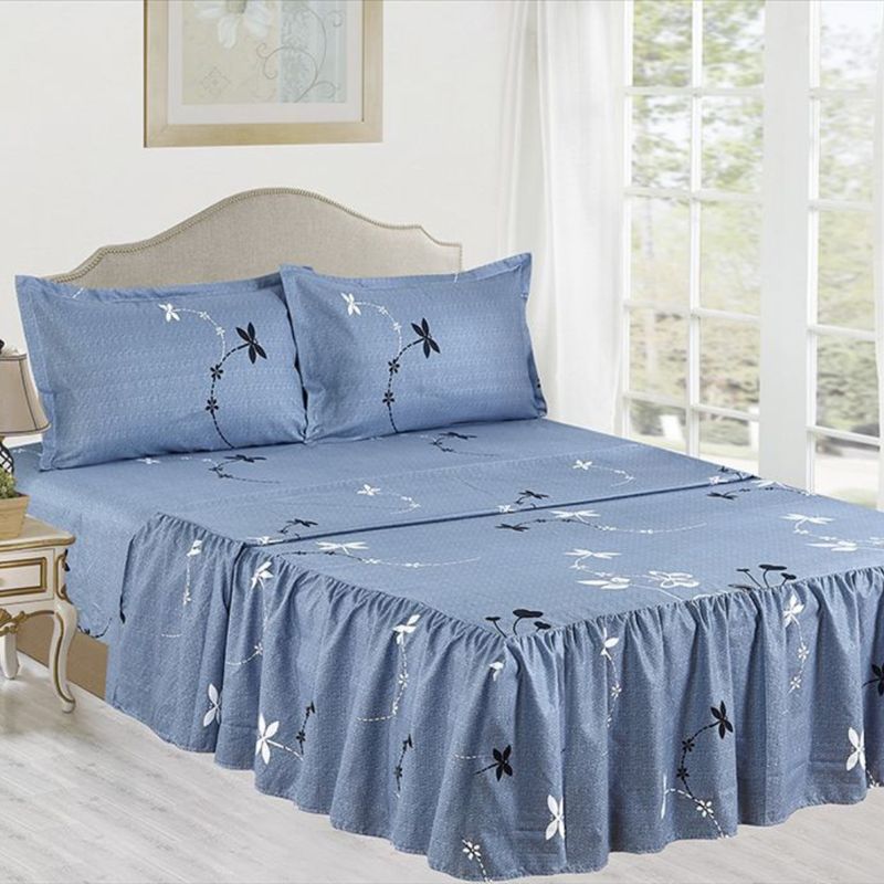 CASATEX - JUEGO DE SÁBANA CON BLONDA CASATEX DE 1.5 PLAZAS