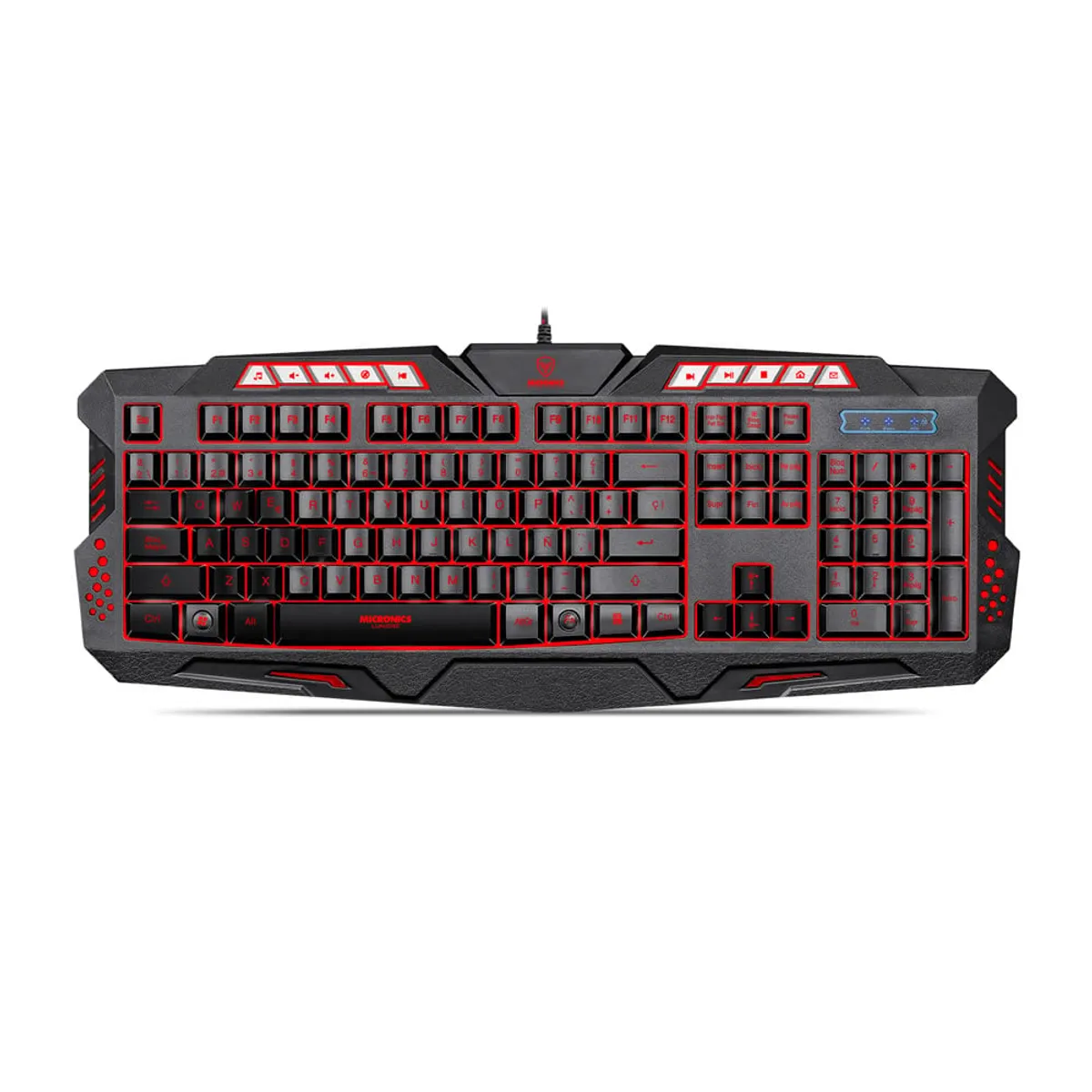 MICRONICS - Teclado Gamer Lumiere - MIC K701 Negro