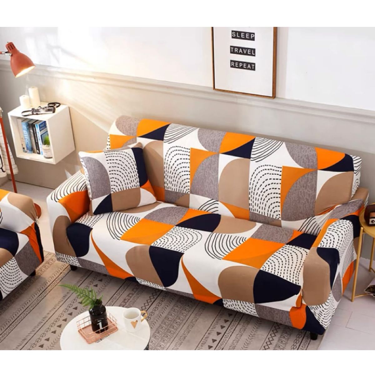 GENERICO - FORRO DE MUEBLE 3, 2, 1 CON FUNDAS DE COJINES