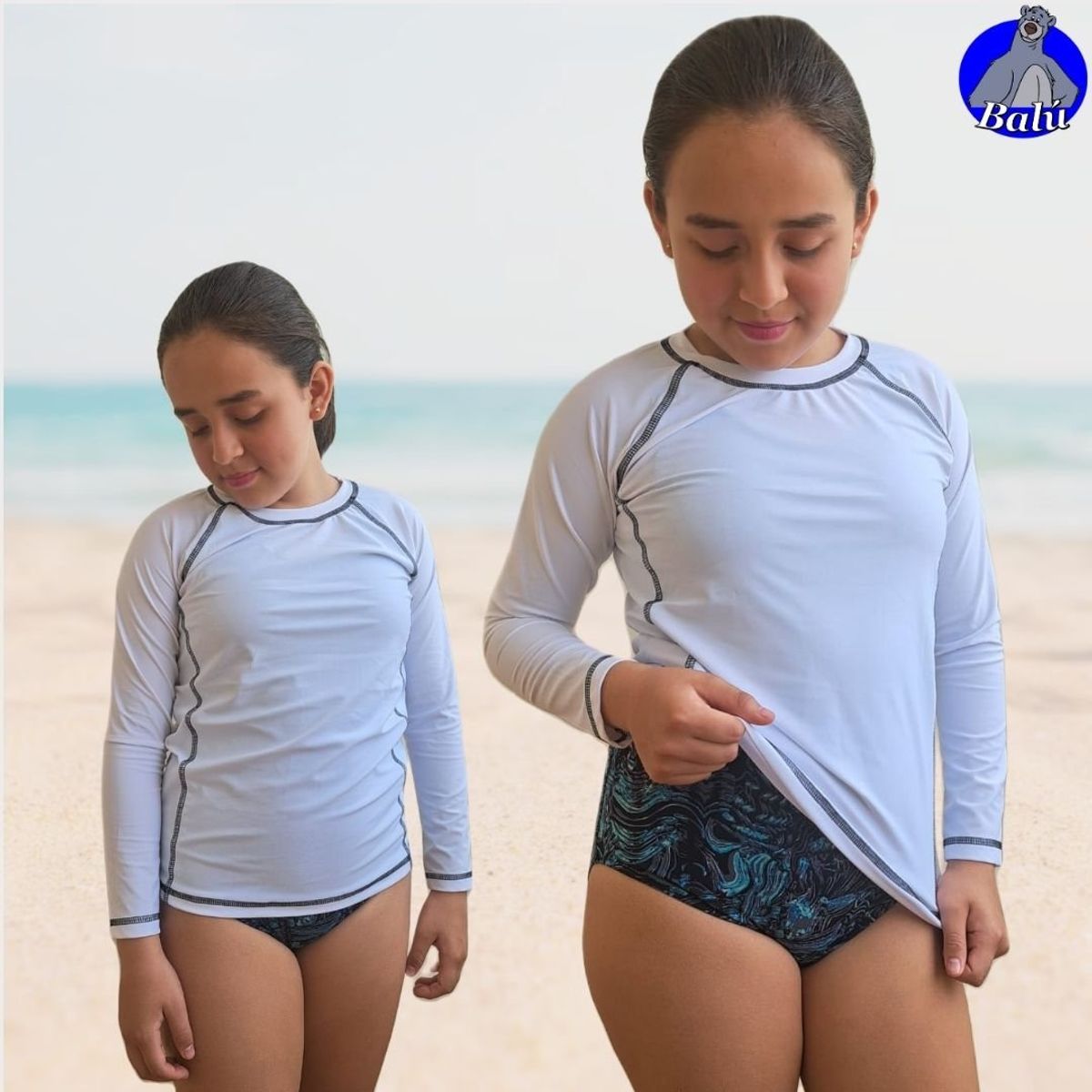 GENERICO - Polo de baño manga larga