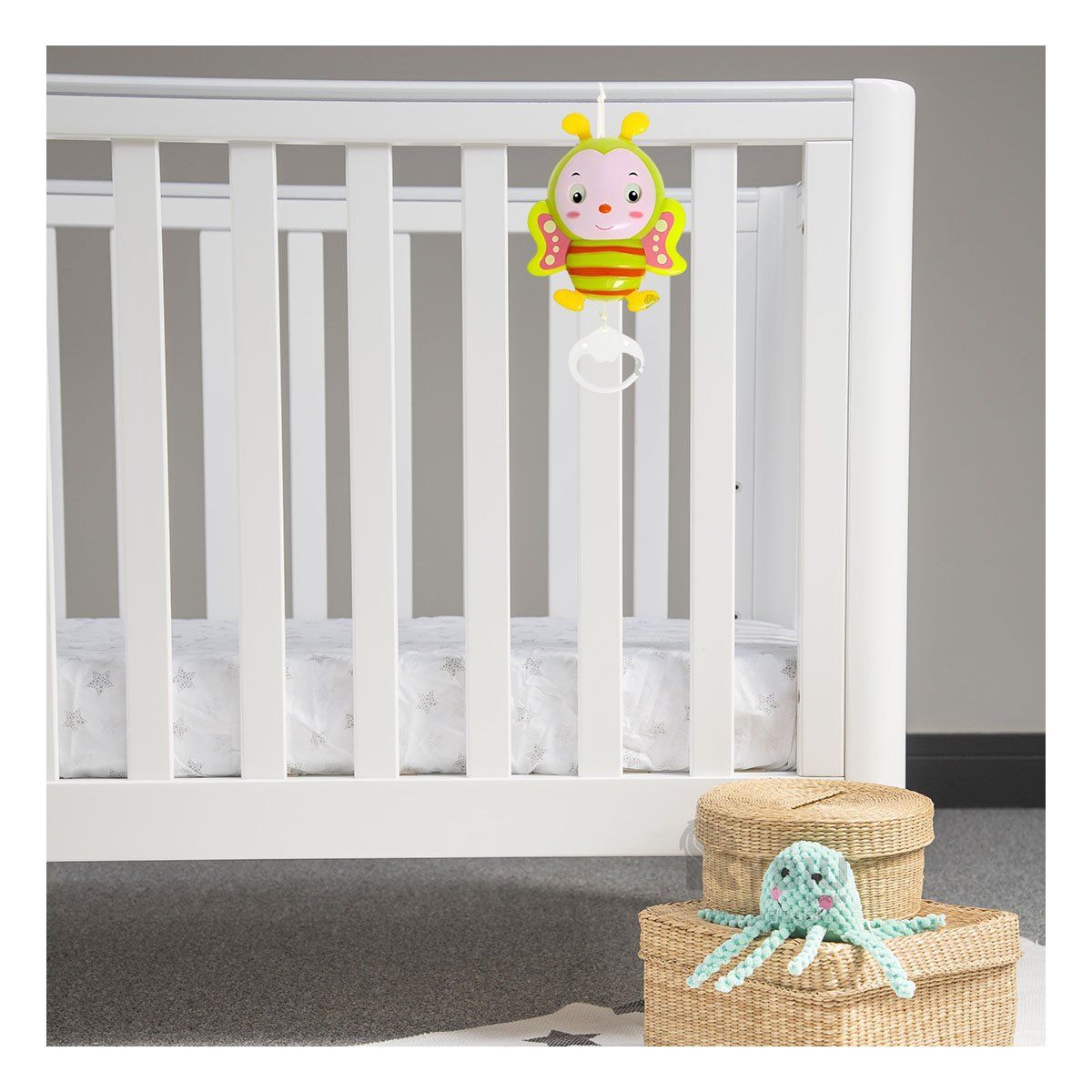 RYBIU IMPORT - Sonajero de Abeja Relajante en Color Verde Limon