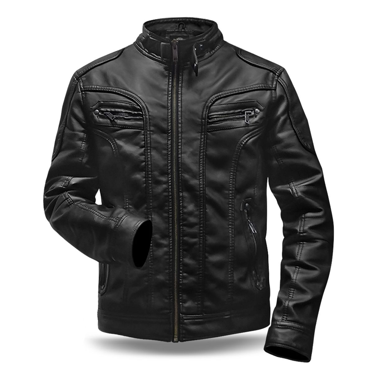 GENERICO - Casaca para hombre cuero Sintetico Slim Fit YD