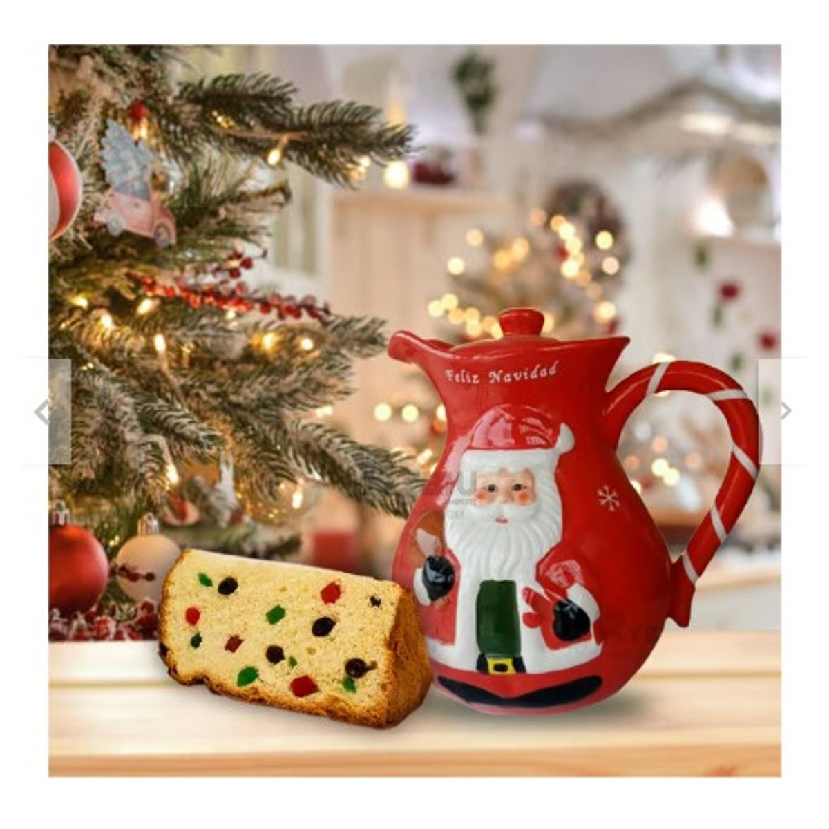 GENERICO - JARRA NAVIDEÑA GRANDE DE CALIDAD A1 ROJA