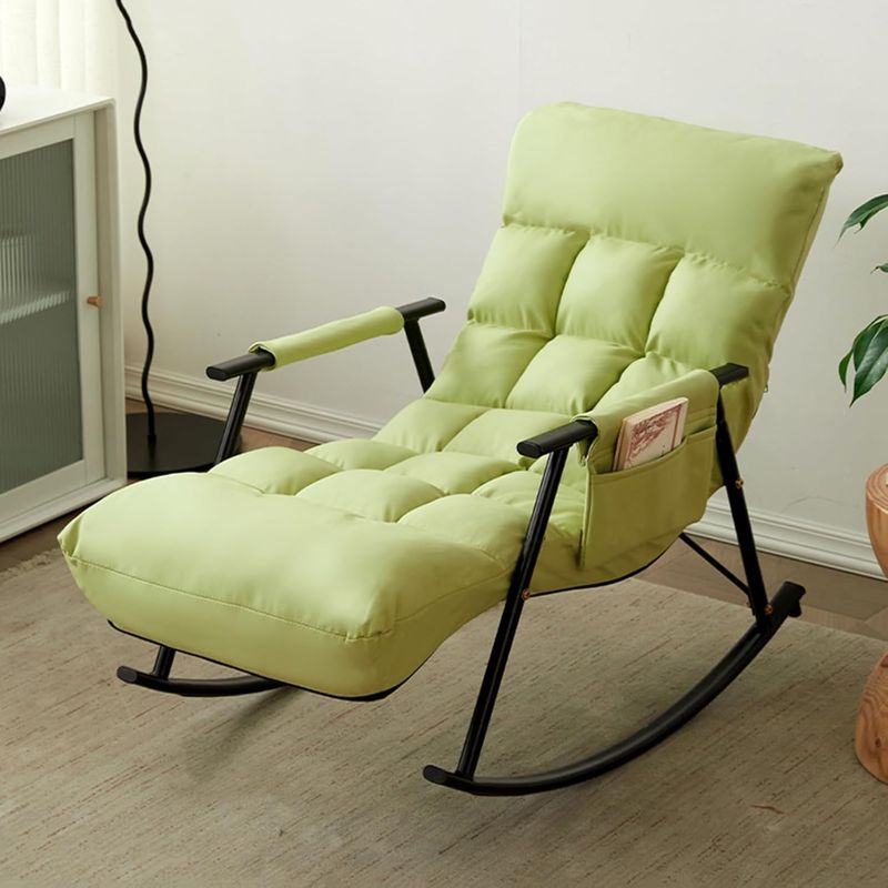 GENERICO - SILLA SILLÓN SOFÁ MECEDORA GAMA ALTA RECLINABLE TERRAZA VERDE