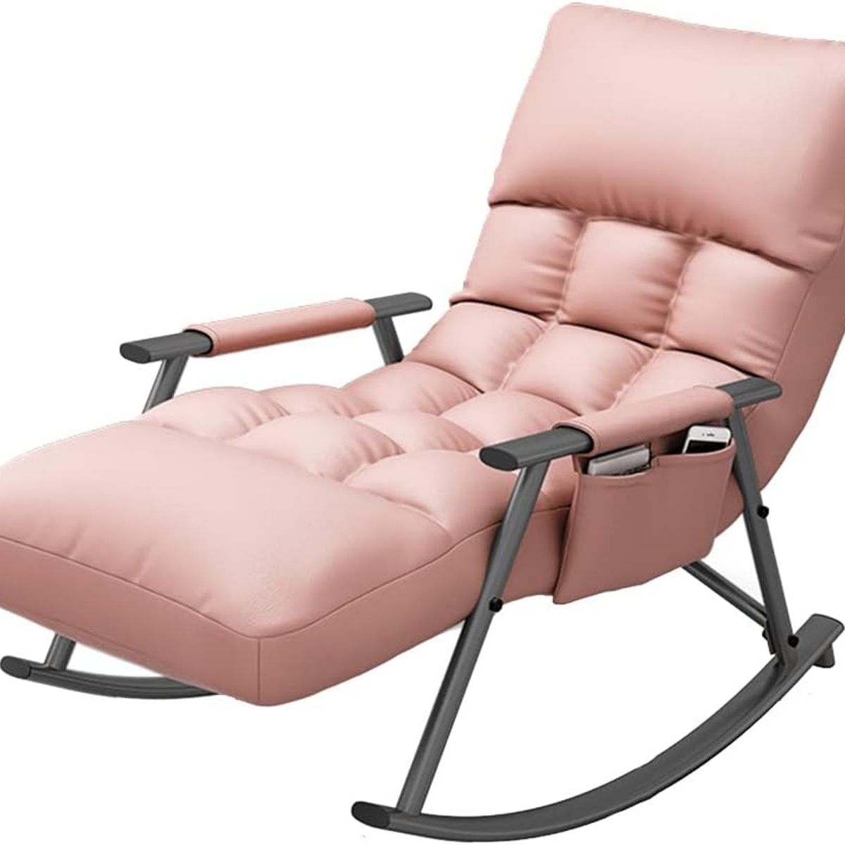 GENERICO - SILLA SILLÓN SOFÁ MECEDORA GAMA ALTA RECLINABLE TERRAZA ROSADO
