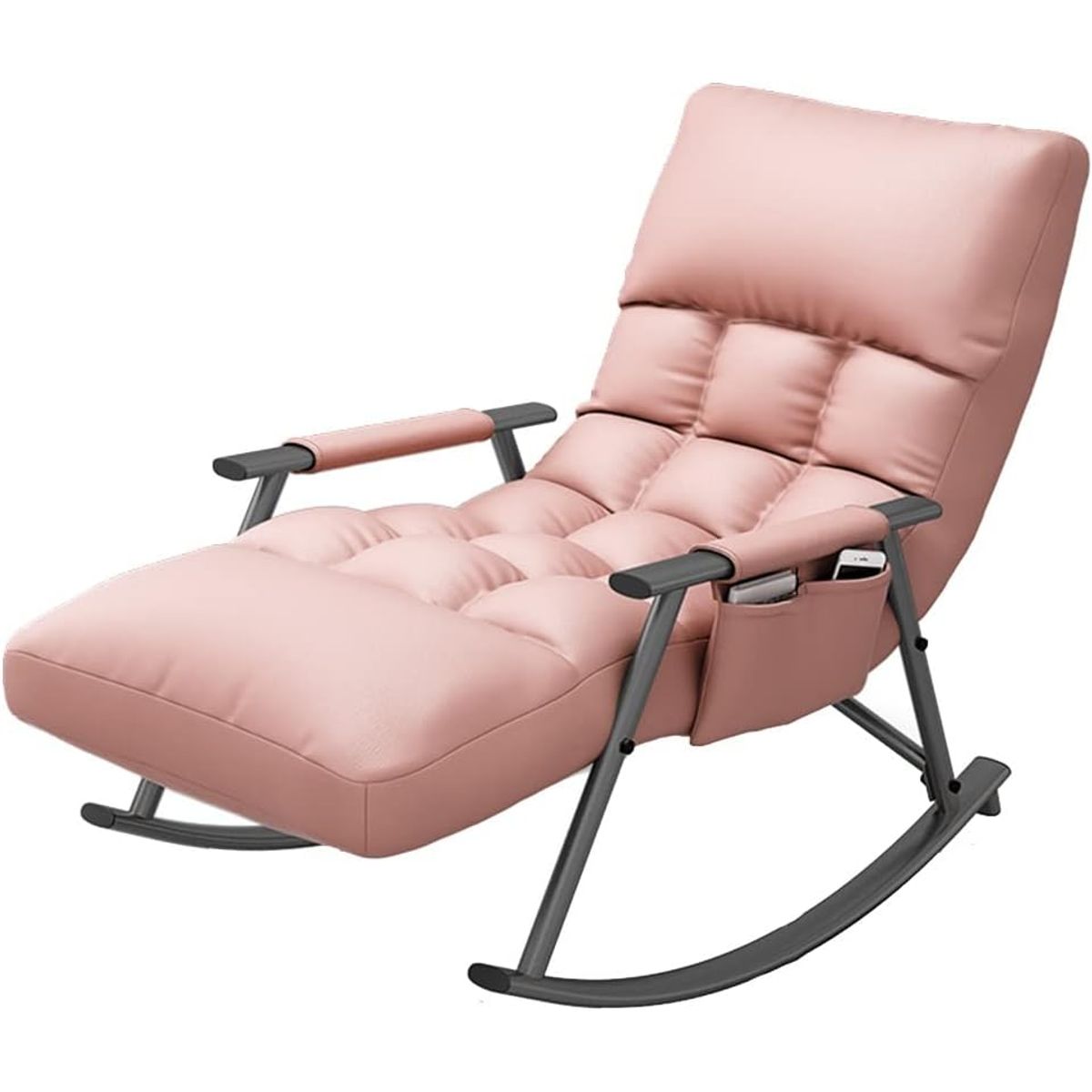 GENERICO - SILLA SILLÓN SOFÁ MECEDORA GAMA ALTA RECLINABLE TERRAZA ROSADO