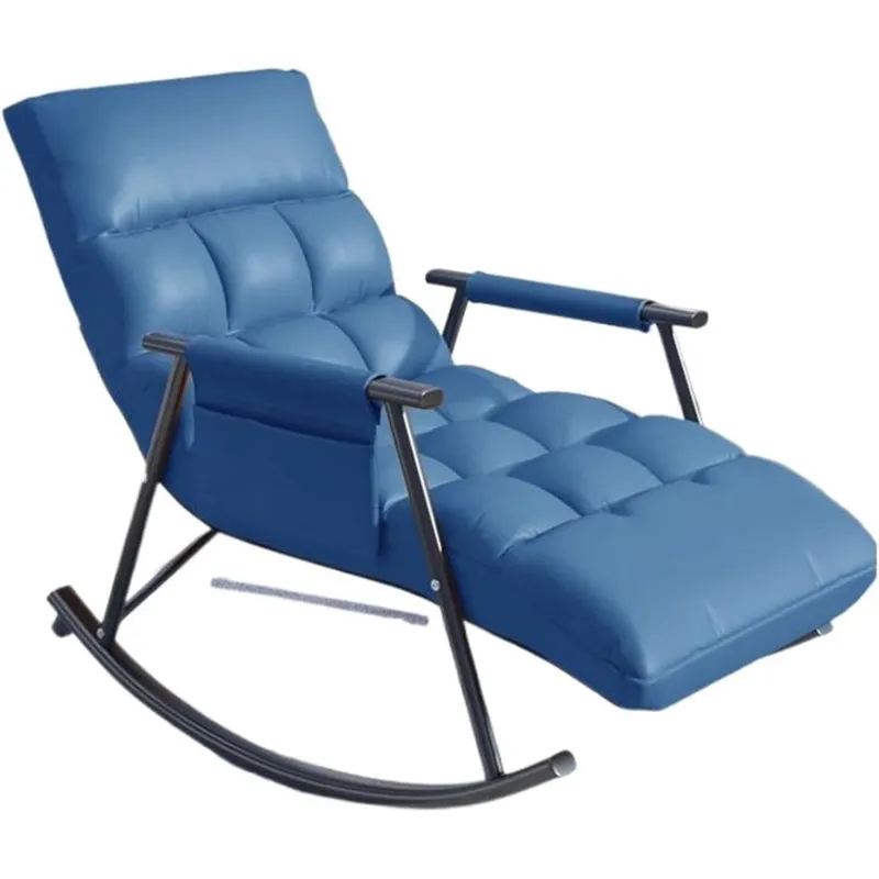 GENERICO - SILLA SILLÓN SOFÁ MECEDORA GAMA ALTA RECLINABL TERRAZA AZUL