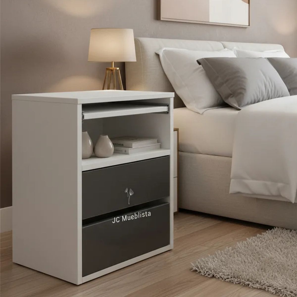 GENERICO - Velador con bandeja desayunador