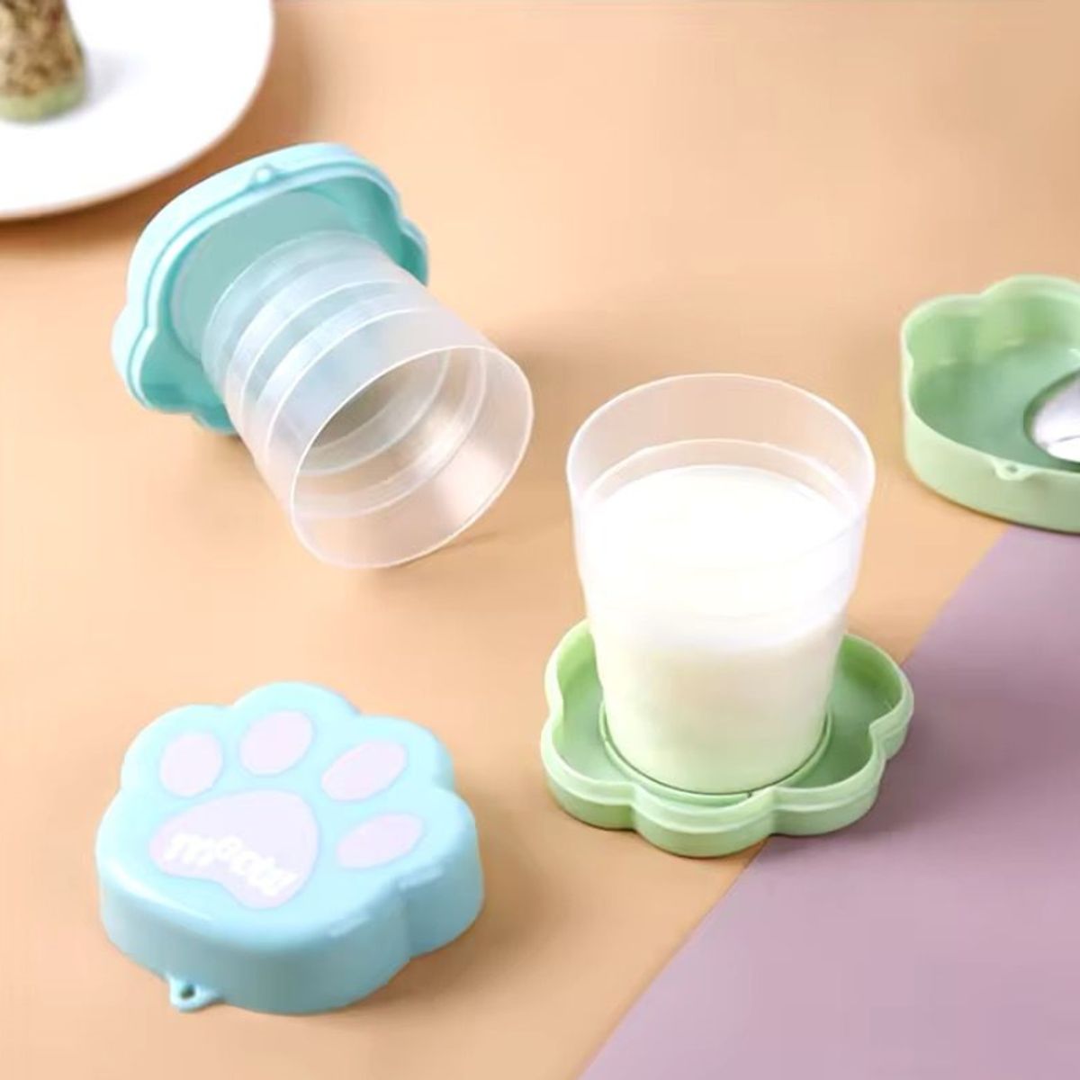 GENERICO - SET DE VASOS PLEGABLES KAWAII