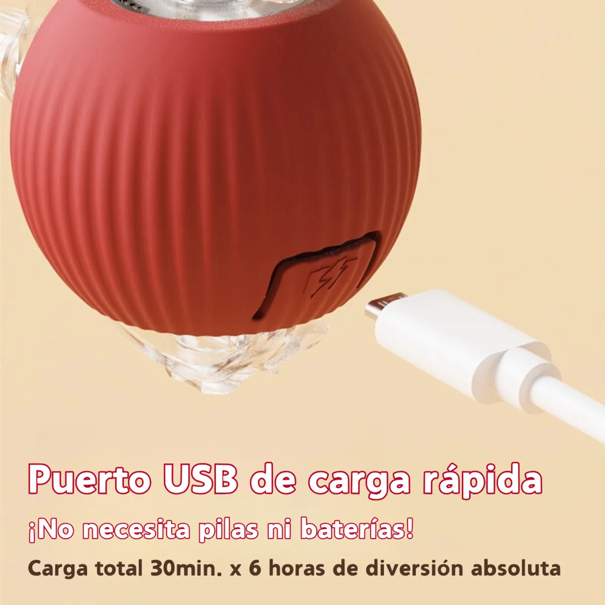 GENERICO - Pelota Interactiva para Gatos con Soga Juguete Inteligente