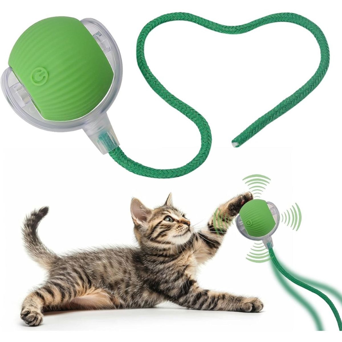 GENERICO - Pelota Interactiva para Gatos con Soga Juguete Inteligente