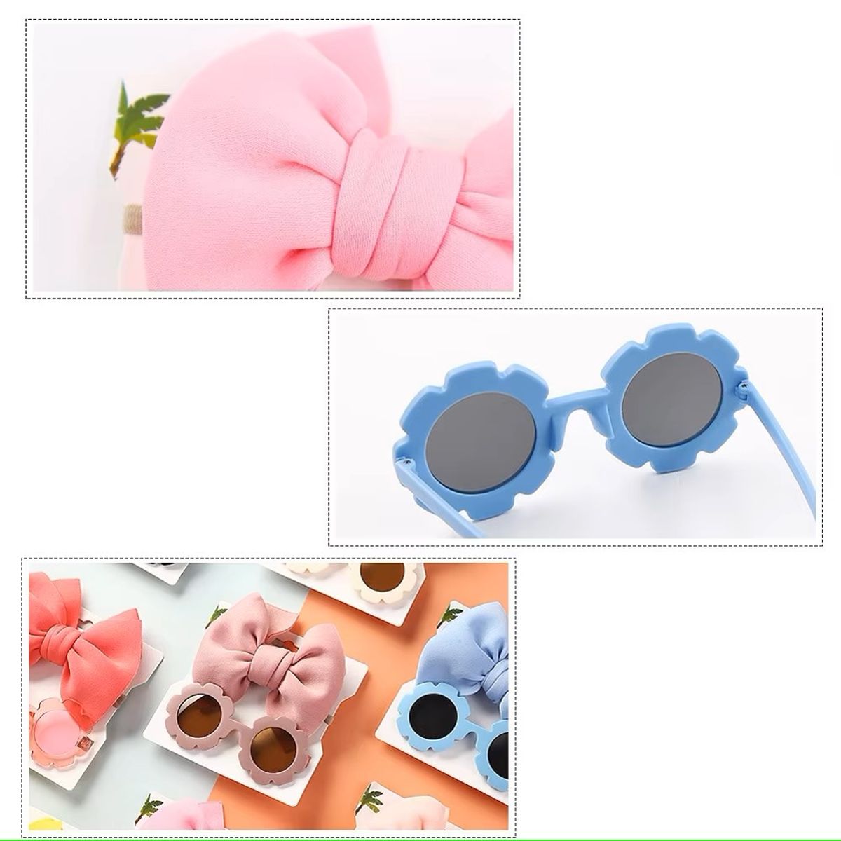 GENERICO - Pack de Lentes de sol para Niñas  + Lazo