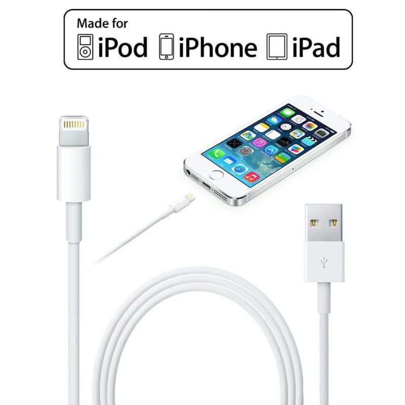 GENERICO - Cable Cargador Usb a Lightning 1M Generico Compatible Iphone Ipad