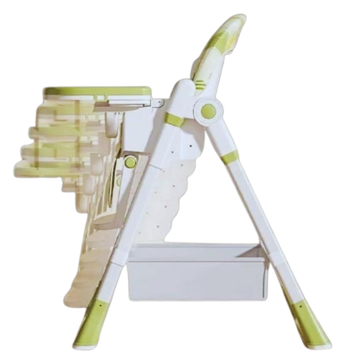 GENERICO - Silla de comer multialtura  celeste con diseño hasta 50 kilos