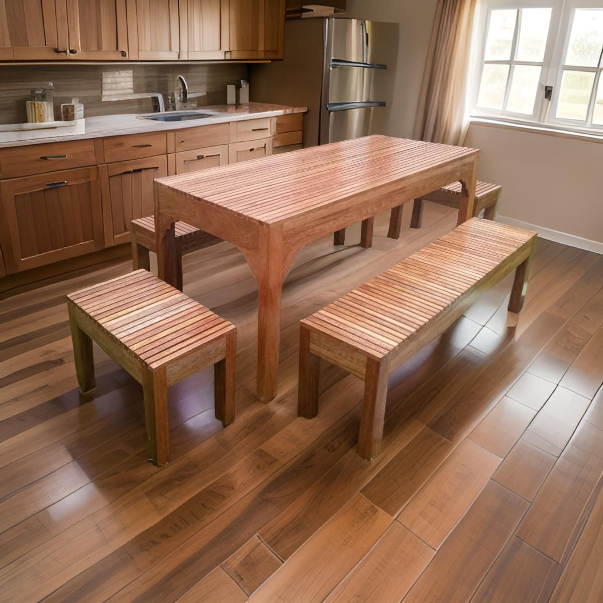 GENERICO - Juego de comedor campestre terraza wolf