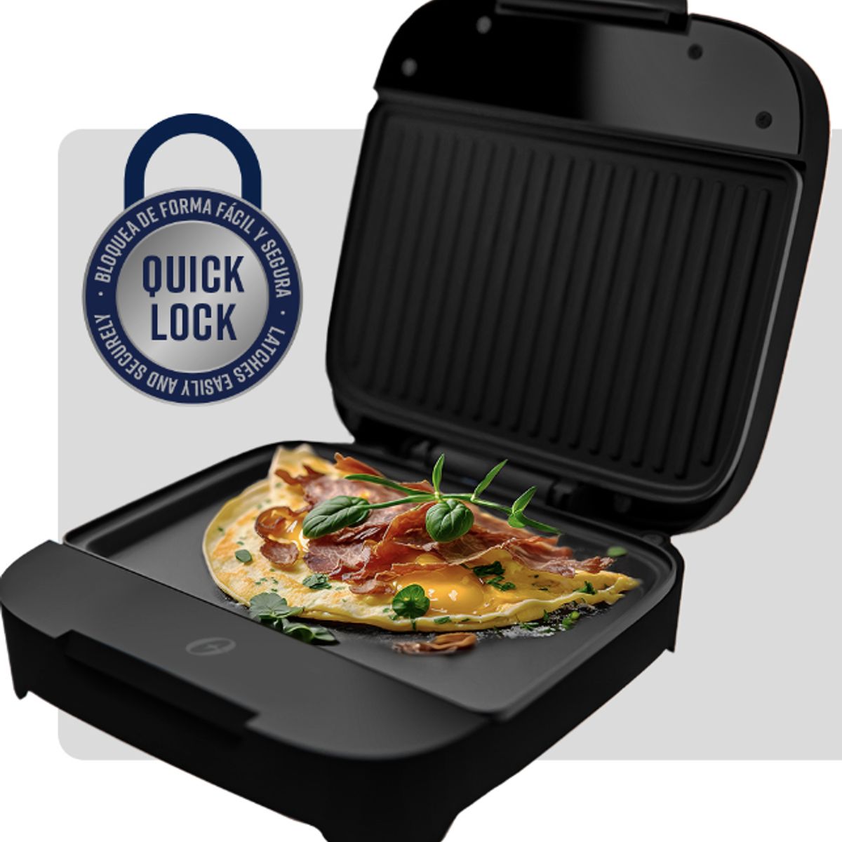 OSTER - SANDWICHERA COMPACTA OSTER® CON PLATOS HONDO CKSTSM400