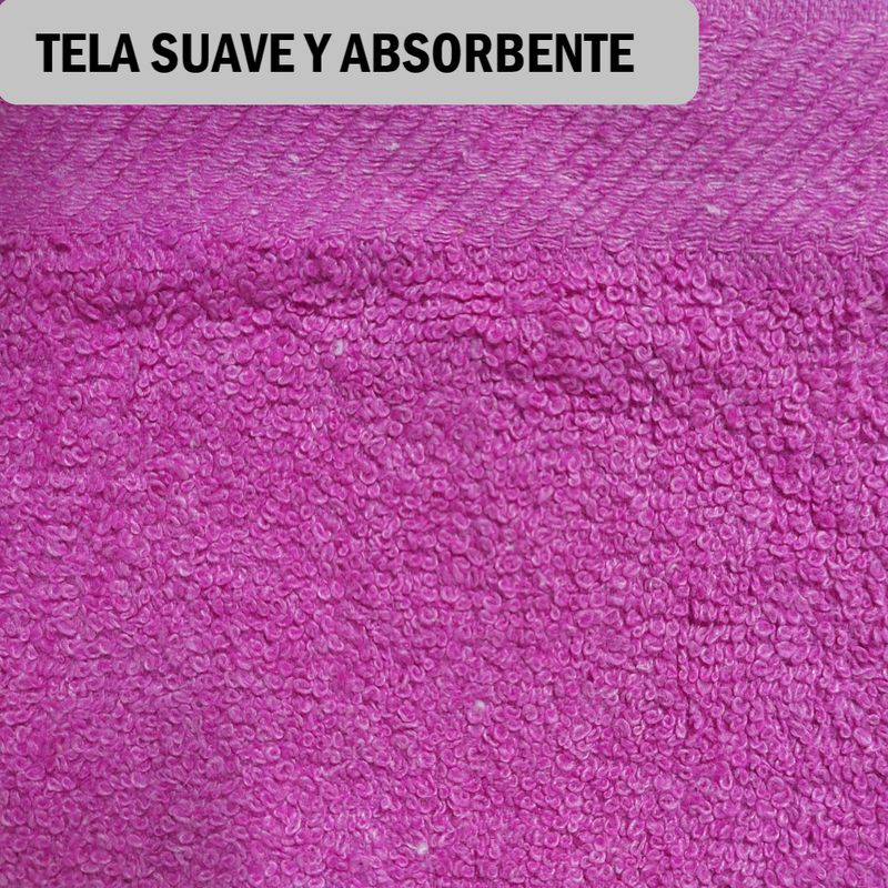 GENERICO - Toalla suave Fucsia - 138x68cm