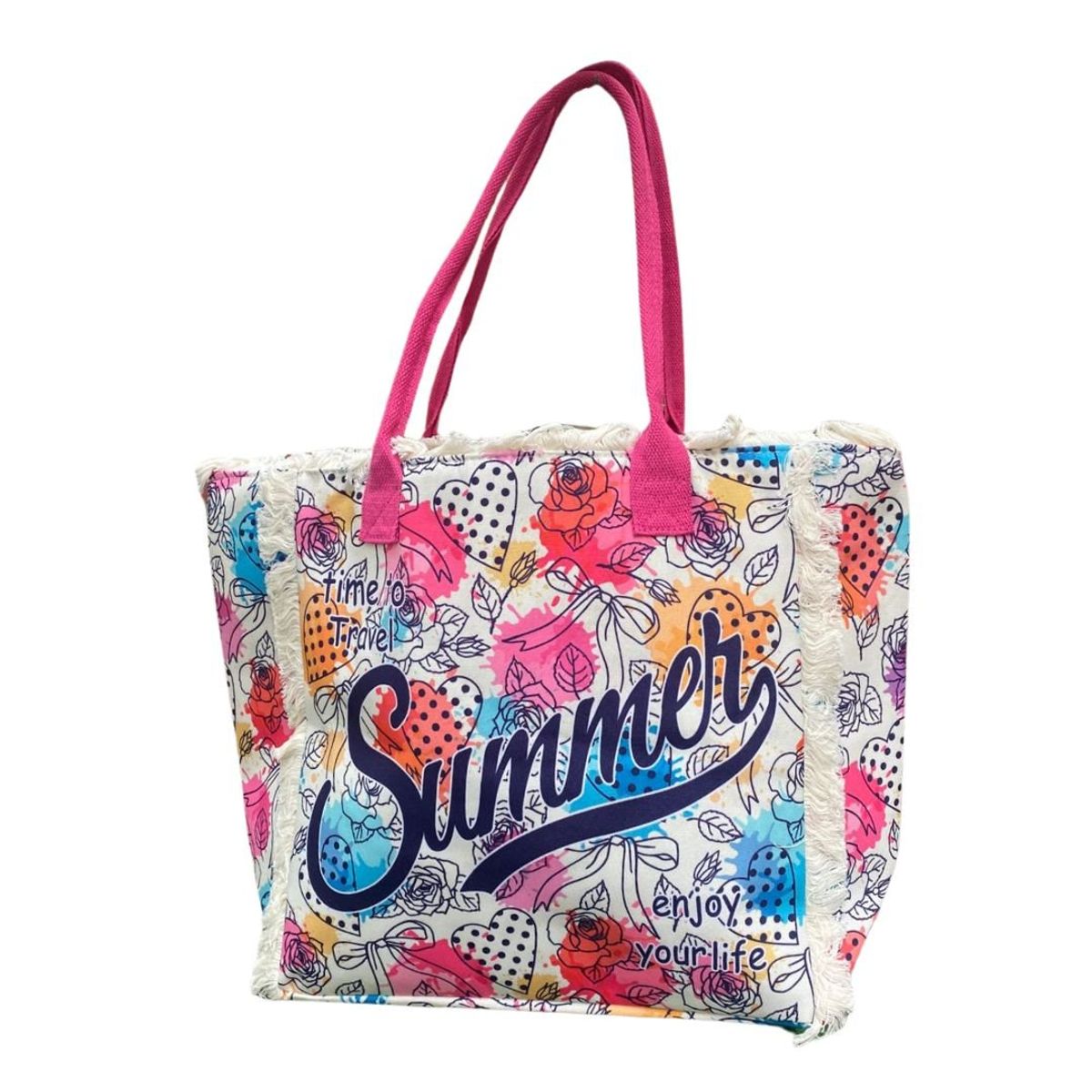 KAST PE - Maxi Bolso de Playa Summer - Rosa