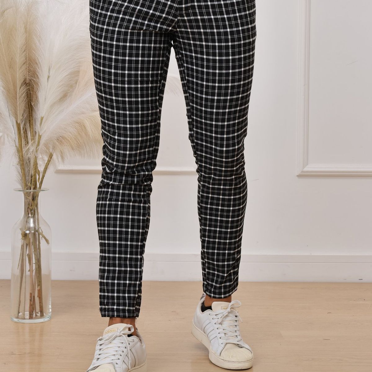 GENERICO - Pantalon Heds Gales cuadrado - Negro