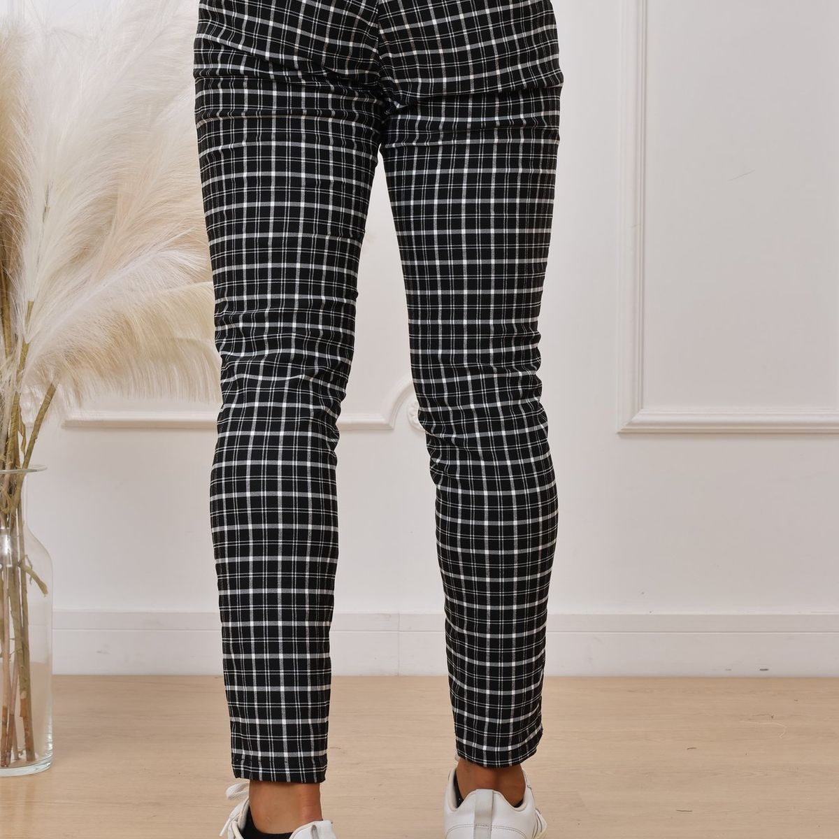 GENERICO - Pantalon Heds Gales cuadrado - Negro