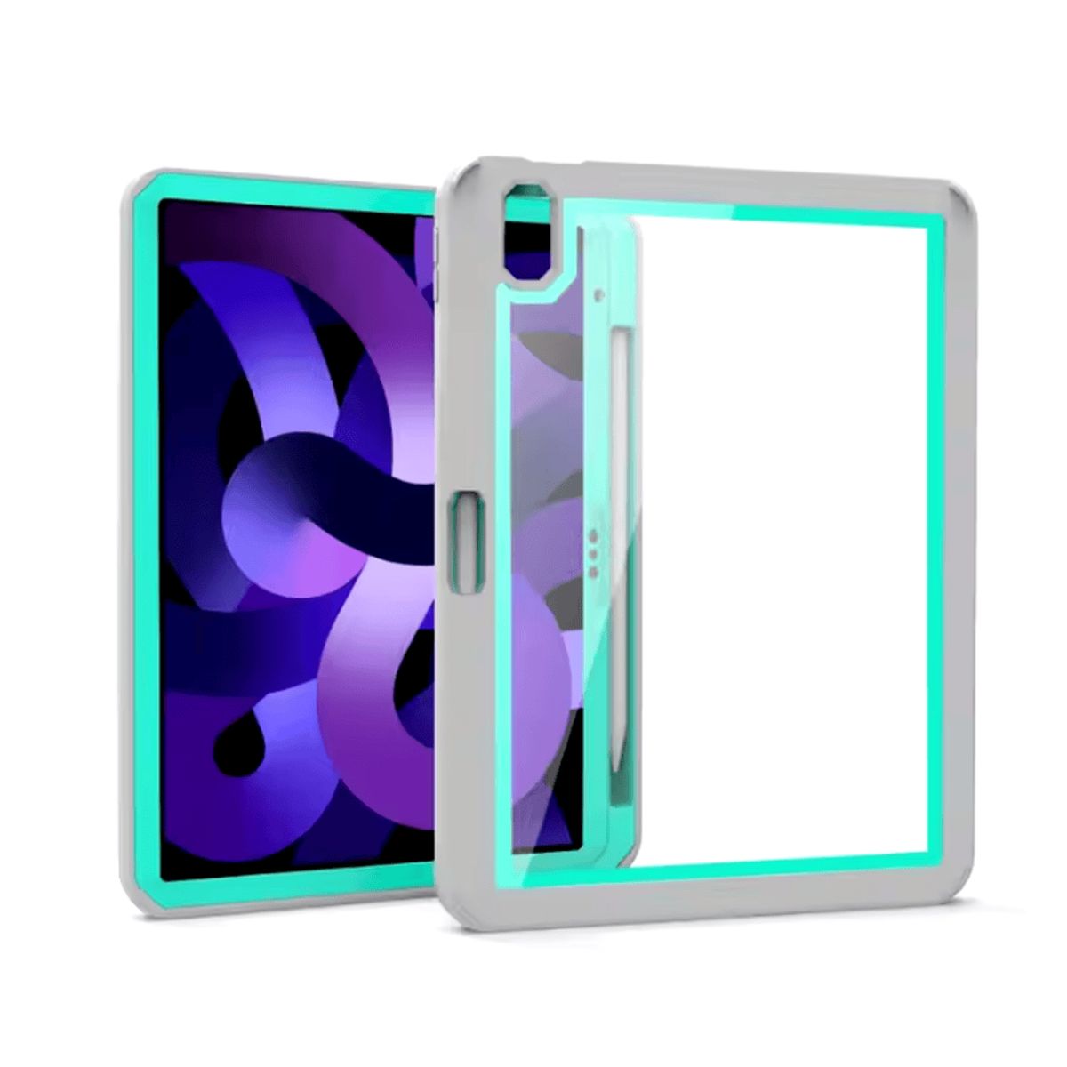 GENERICO - Funda para Samsung Tab S8 11 Bumper 360° Gris Celeste Antishock